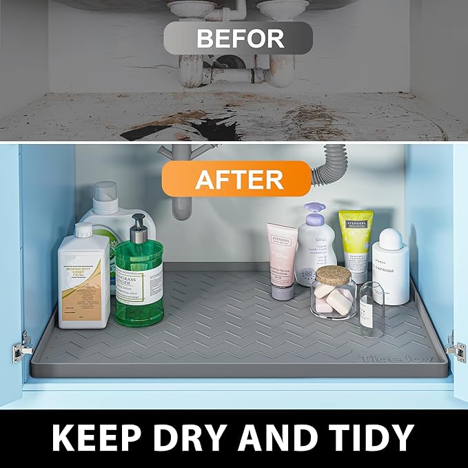 TigeJoy 19" x 19" Under Sink Mats - Image 6