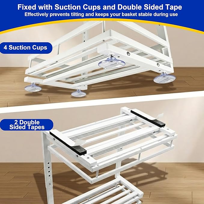 Under Sink Organizer, Dual-Rail Ball-Bearing, Under Kitchen Sink Organizer - Image 4