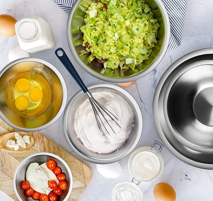 Eatex Mixing Bowls with Measuring Cups & Measuring Spoons 17 Piece Set - Image 9