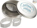 Ateco Fluted Edge Football Cutters in Graduated Sizes, Stainless Steel by Ateco