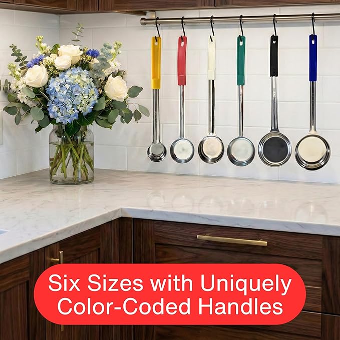 2 Ounce Solid Stainless Steel Portion Control Ladle Spoon - Image 5