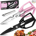 2PC 5-in-1 Multifunctional Heavy-Duty Korean Kitchen Scissors Set, All Purpose by EZUVITA