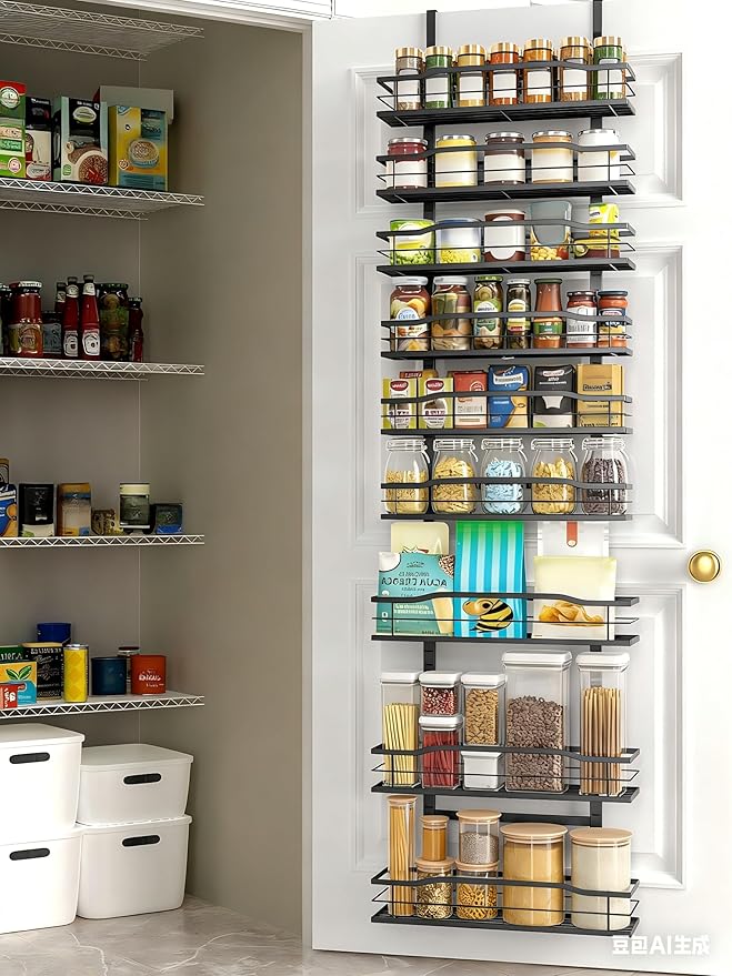 Moforoco 9-Tier Over The Door Pantry Organizer, Pantry Organization and Storage - Image 7