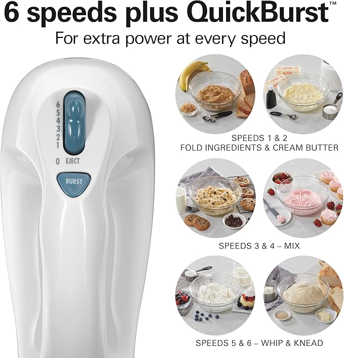 Hamilton Beach 6-Speed Electric Hand Mixer - Image 4