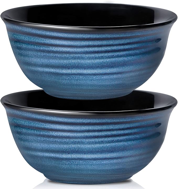 HASENSE Serving Bowls, 60 Ounces Ceramic Salad Pasta Soup Bowls, 8.5 inch Large by Hasense