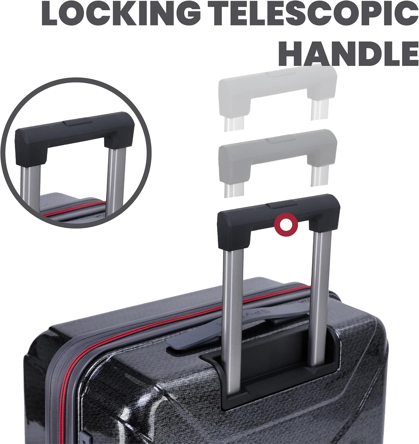 Spyder Traverse 20 Inch Carry On Expandable Hardside Upright Suitcase with 360° Spinner Wheels, TSA Approved Lock, Charcoal