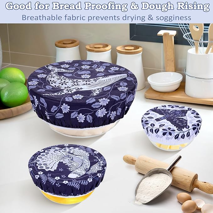 5-Size Reusable Beeswax Bowl Covers - Image 4