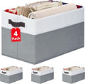 4 Pack Large Closet Storage Baskets Bins by Criusia