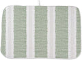 Boho Sage Green Dish Drying Mat 18 x 24 inch Modern Geometry Polka Dot Striped by AEIOAE