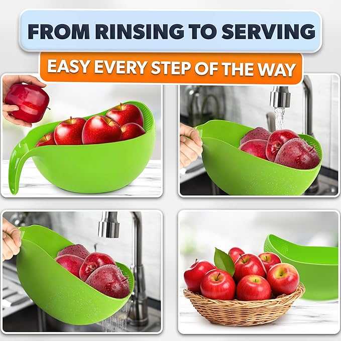 Rice Strainer with Handle - Image 5