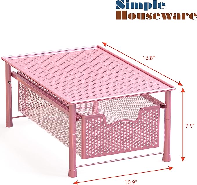 Simple Houseware Stackable Cabinet Basket Drawer Organizer - Image 3