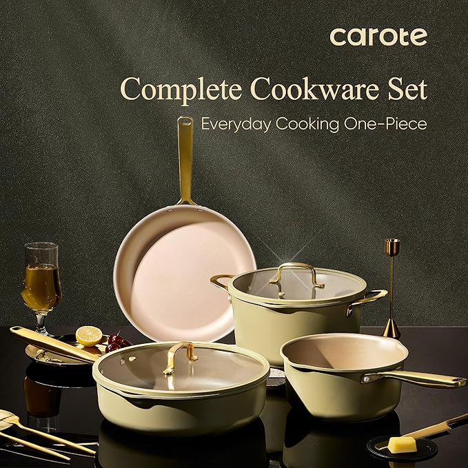 CAROTE 19Pcs Pots and Pans Set, Non Stick Induction Cookware Sets - Image 9