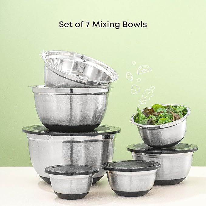JoyJolt Stainless Steel Mixing Bowls - Image 3