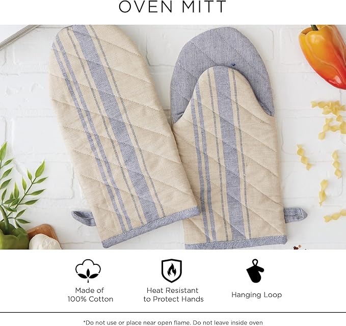 DII Buffalo Check Kitchen Collection, Classic Farmhouse Kitchen Set, Oven Mitt - Image 4