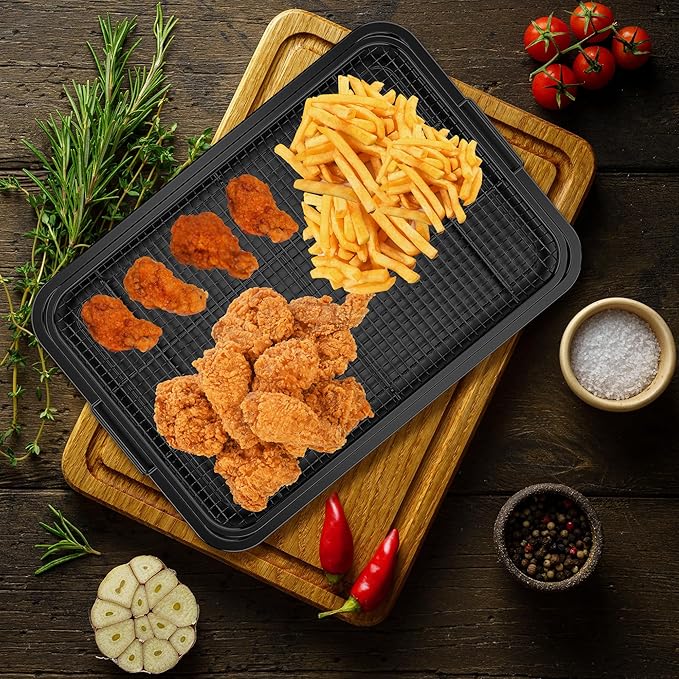 Air Fryer Basket for Oven, OPENICE 18.6" x 12.8" Air Fryer Basket and Tray Set - Image 7