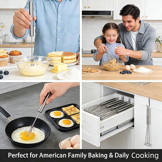 3 Packs Stainless Steel Whisk Set-Whisks - Image 2
