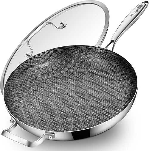 14-Inch Nonstick Hybrid Frying Pan by Bzayeat