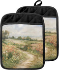 Rustic Wildflower Meadow Pot Holders by Unknown