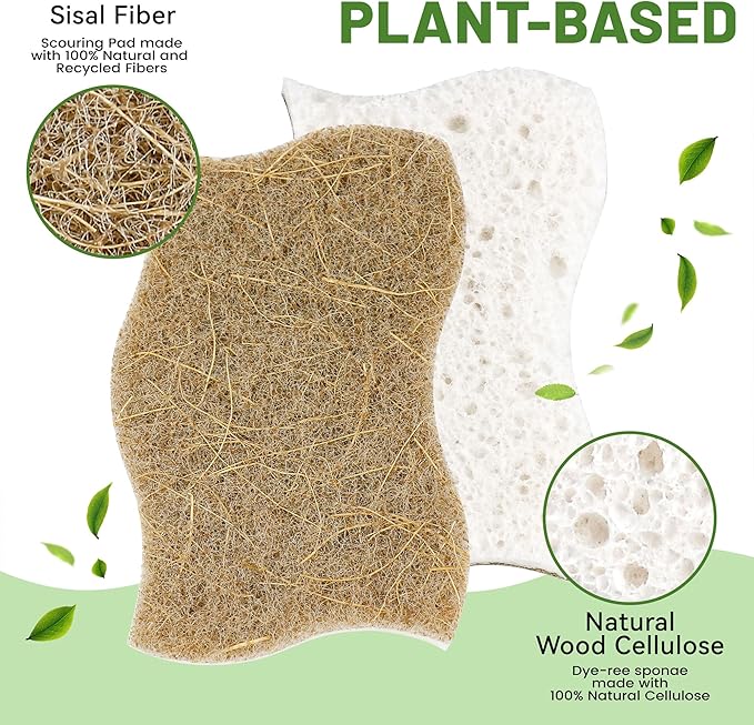 LILAC 12 Pack Natural Cellulose Sponges - Image 2