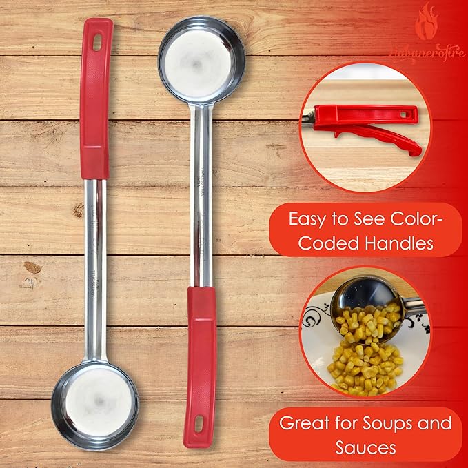 2 Ounce Solid Stainless Steel Portion Control Ladle Spoon - Image 2