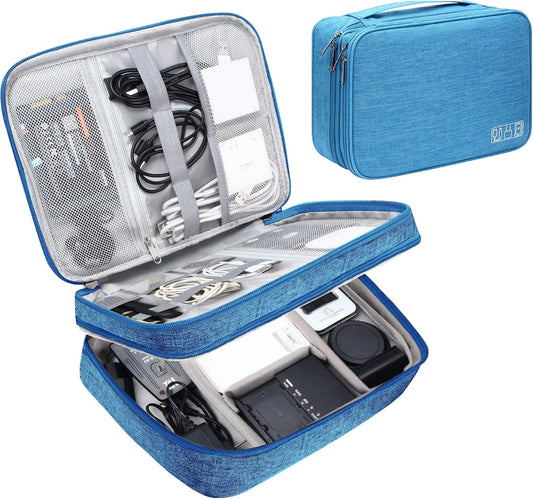 CILLA Electronics Organizer Travel, Travel Cord Organizer Case, Compact Electronics Accessories Bag for Cable, Cord, Charger, Phone