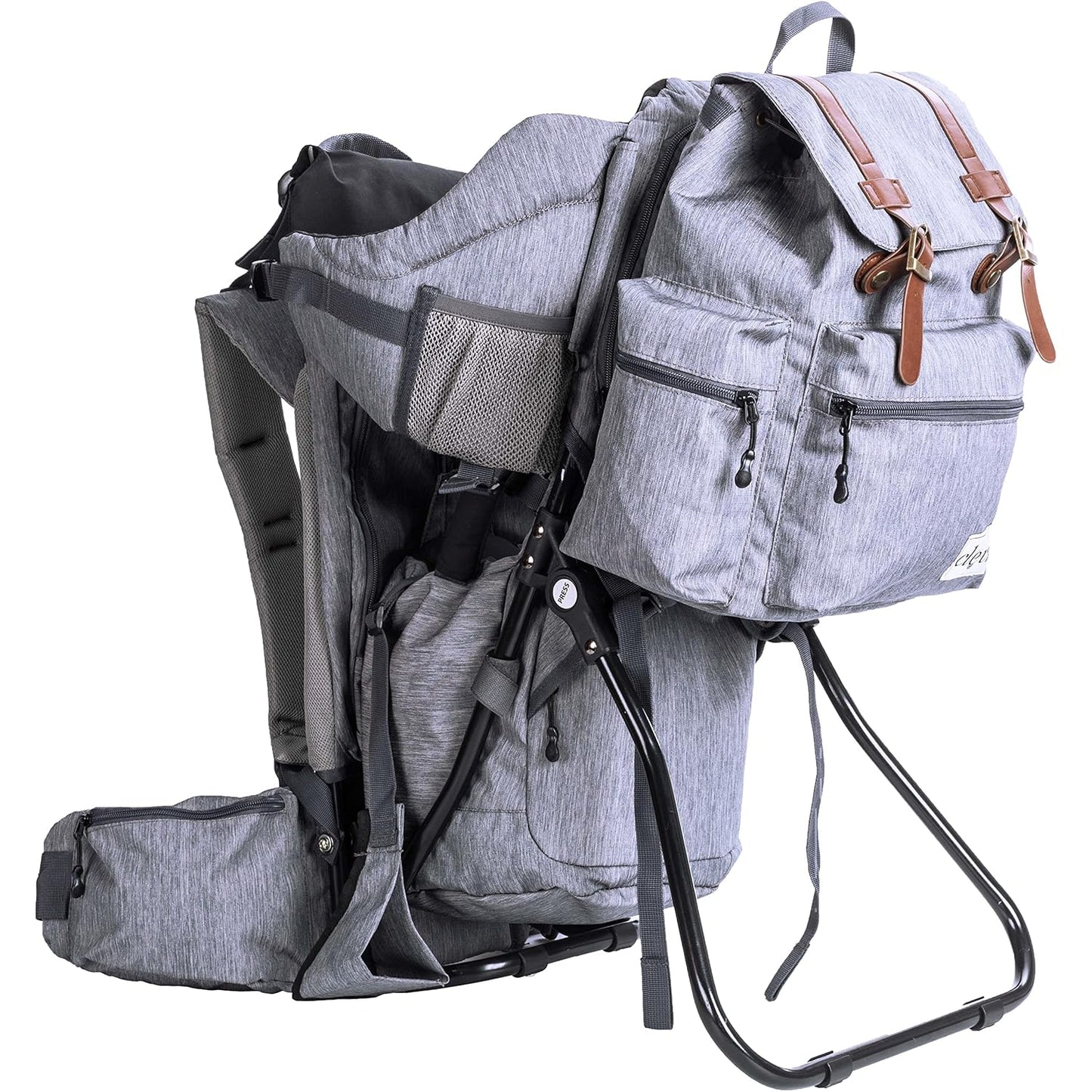 ClevrPlus Urban Explorer Child Carrier Hiking Baby Backpack, Heather Gray