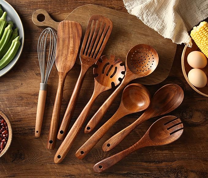 Wooden Kitchen Utensils set - Image 3