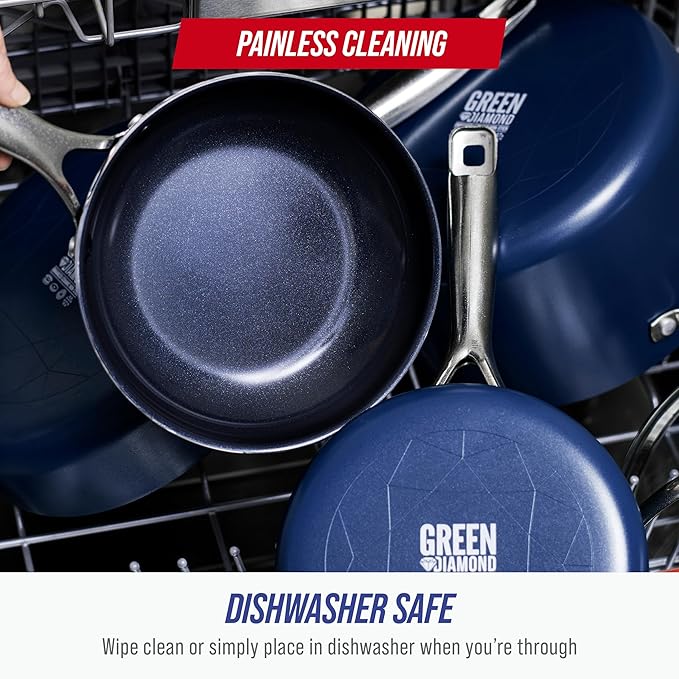 Blue Diamond 12" Nonstick Frying Pan Skillet, Diamond Infused PFAS & PTFE-Free - Image 7