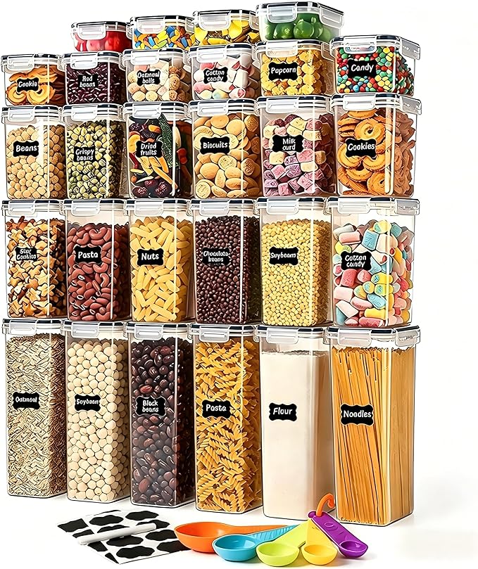 28 Pack Airtight Food Storage Containers by stusgo