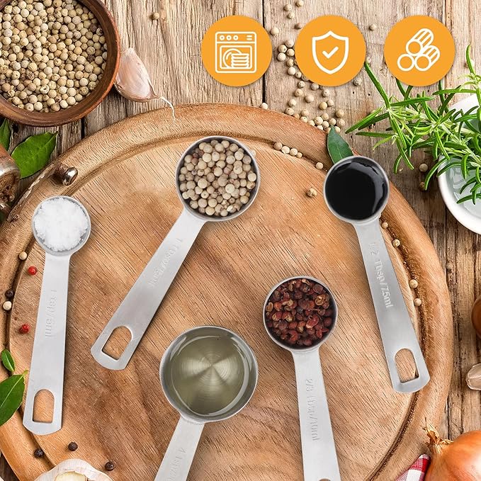 6 PCS 1 Teaspoon Stainless Steel Single Measuring Spoon - Image 6