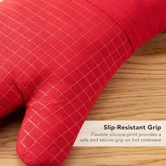 KITCHENAID Gourmet Series Gridlines Oven Mitts 2-Pack Set, Heat Resistant up to - Image 7