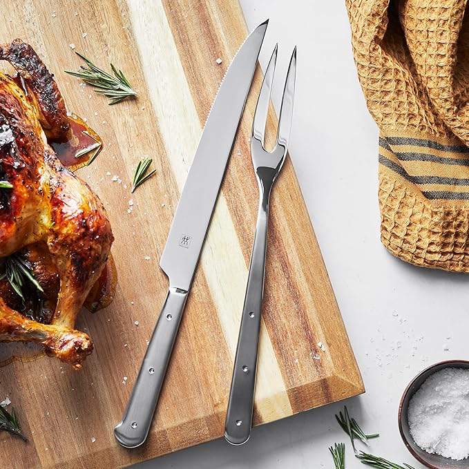 ZWILLING Porterhouse 2pc Stainless Steel Carving Knife Set - Image 2
