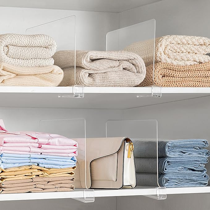 18 Pack 12 Inches Clear Shelf Dividers - Image 7