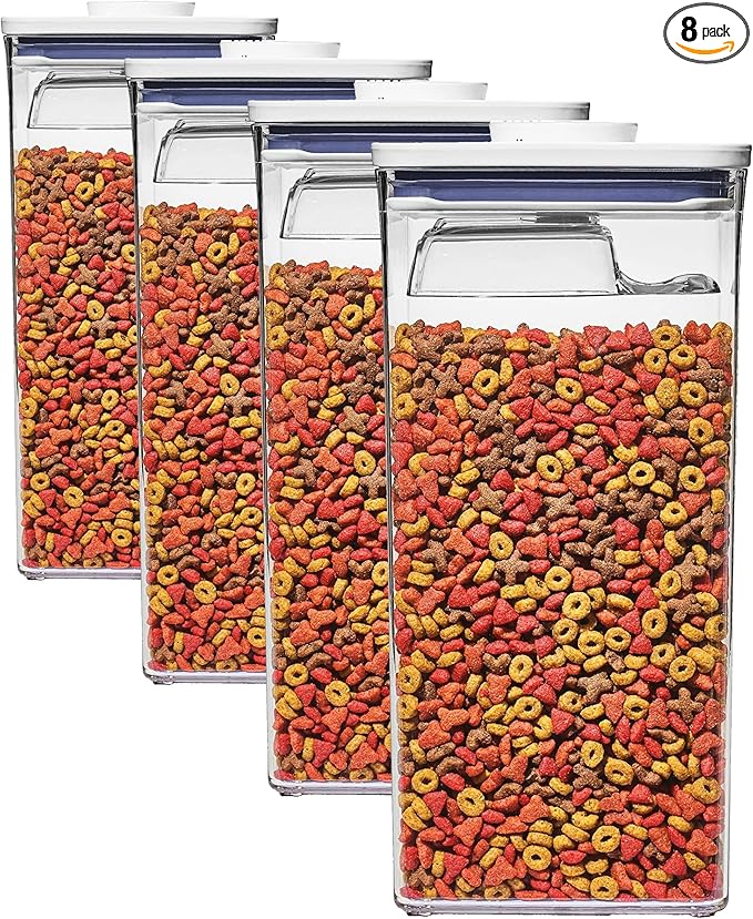 OXO Good Grips Pet Food Container 6.0 Qt | Clear | Airtight Seal | by OXO