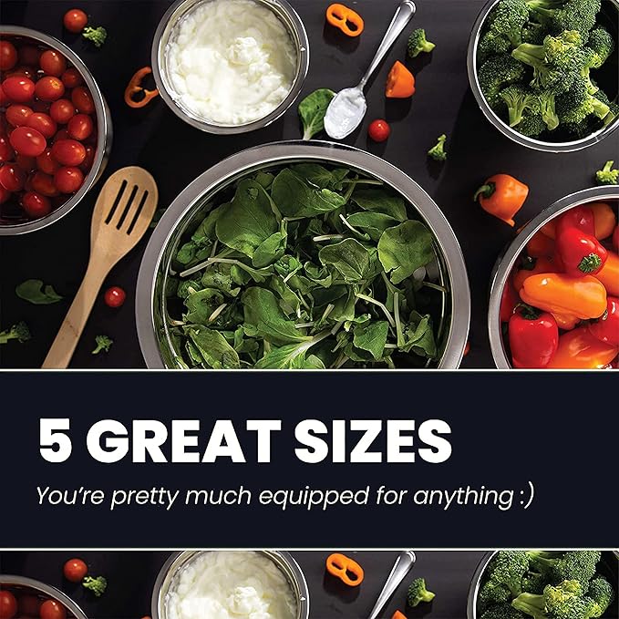 WHYSKO Meal Prep Stainless Steel Mixing Bowl Home, Refrigerator, and Kitchen - Image 2
