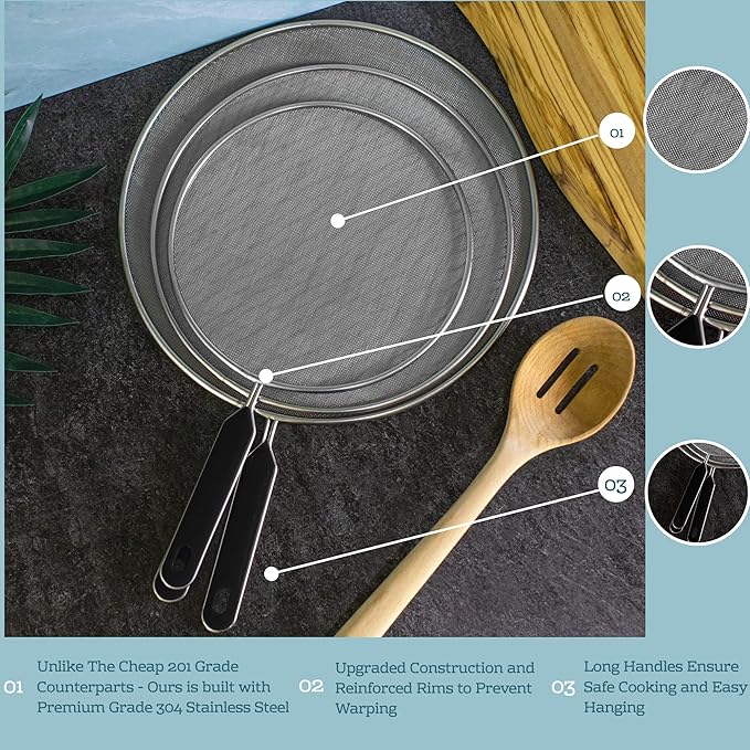 Grease Splatter Screen For Frying Pan Cooking - Image 2