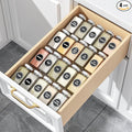 MIUKAA Clear Acrylic Spice Drawer Organizer, 4 Tier- 1 Set Seasoning Jars by MIUKAA