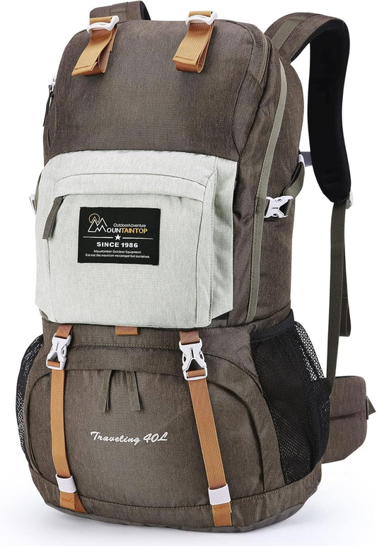 MOUNTAINTOP 40L Hiking Backpack Lightweight Travel Backpack for Men&Women Outdoor Camping Backpacking