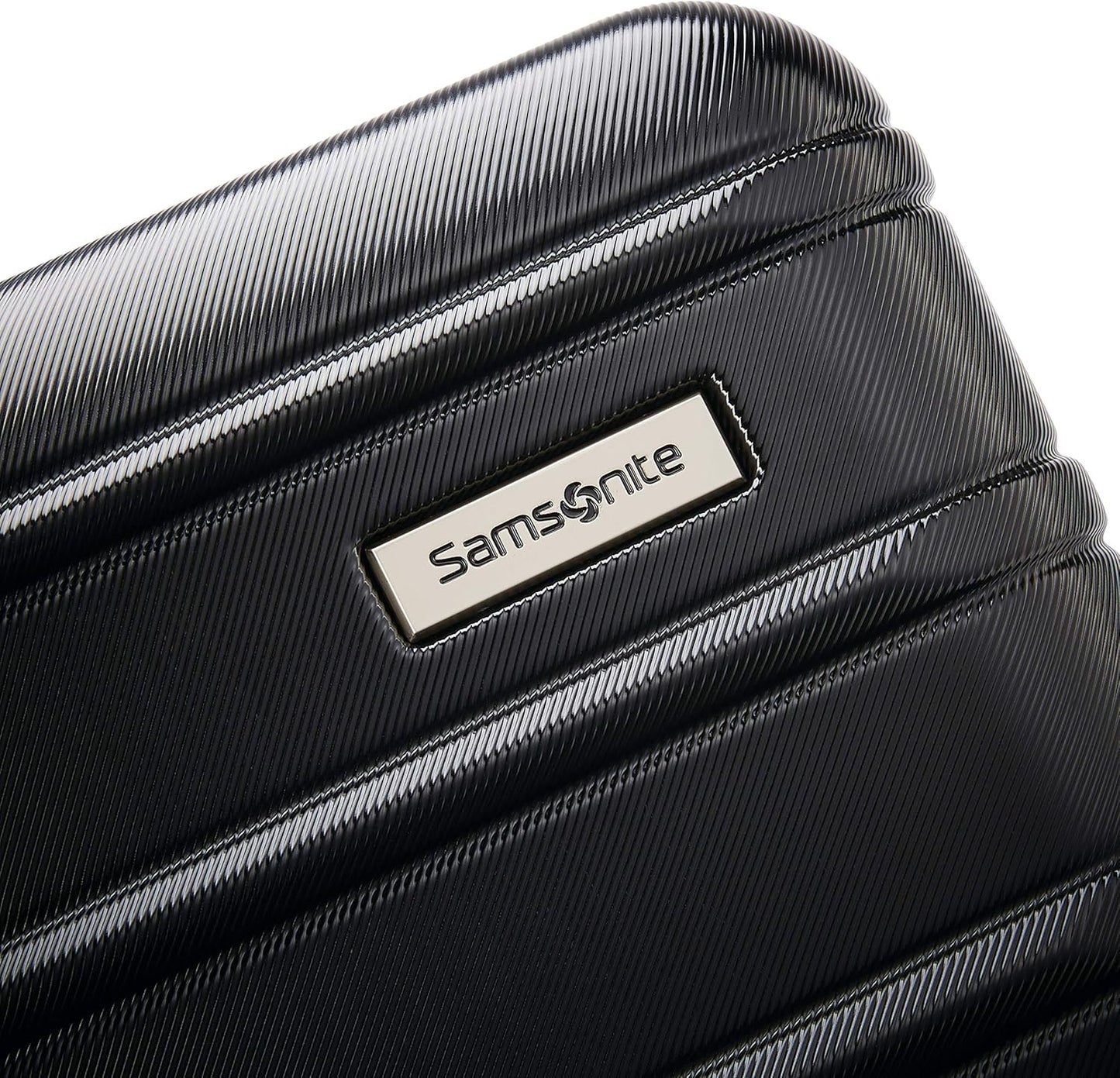 Samsonite Omni 2-2 Piece 19/28 Hardside Luggage with 360° Spinner Wheels - Scratch Resistant Hardshell - TSA, Airline-Approved - Expandable Polycarbonate Lightweight - Midnight Black