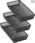 Mesh Tray Silverware Drawer Organizer, Utensil Cutlery Tray Office Supplies by ihomecooker