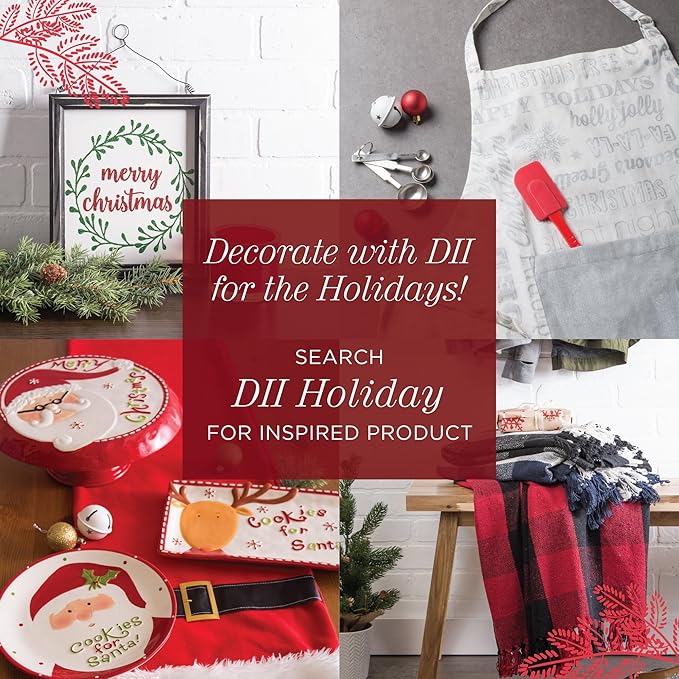 DII 100% Cotton Solid Chambray Kitchen Set, Potholders, Barn Red, 2 Piece - Image 10