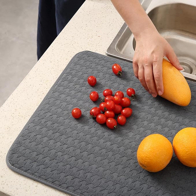 2 Pack Microfiber Dish Drying Mat - Image 8